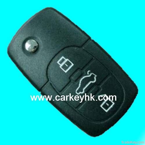 Auto car key shell for Audi 3 buttons remote key blanks 2032 battery