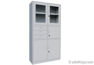 office furniture up swing glass door filing cabinet