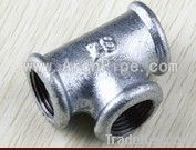 galvanized  malleable iron pipe fittings tee