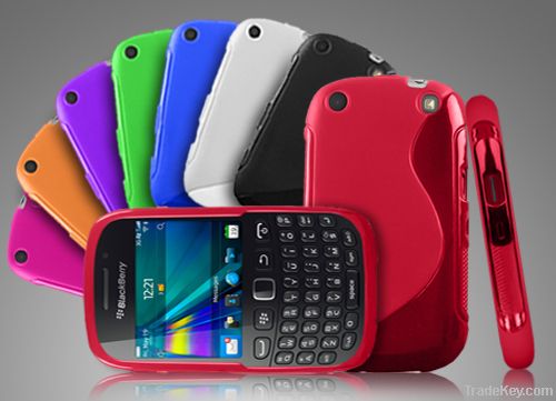 S line wave TPU case for blackberry 9320