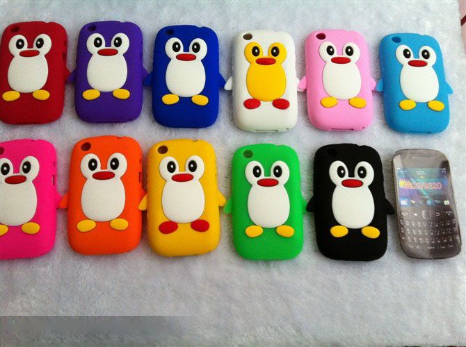 Penguin silicone case for blackberry 9320