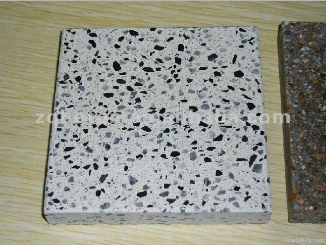 black and white tile for floor and tops