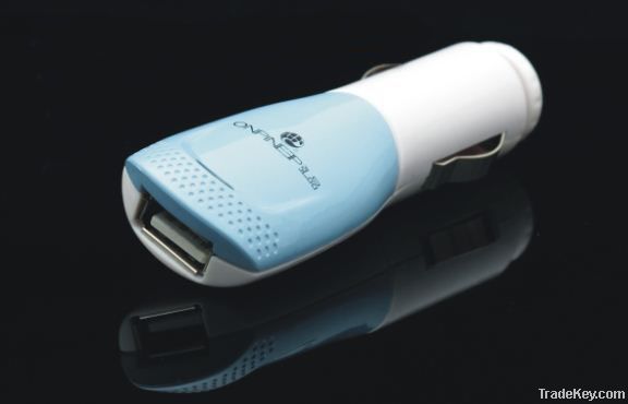 Fashion design USB car charger adaptor with 1000mA