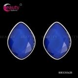 Charming Wholesale Blue Acrylic Clip Earrings Jewelry for Girl