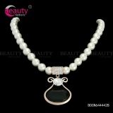 Rhinestone pearl necklace & fashion crystal pendant jewelry