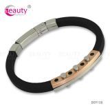 Punk Style Stainless Steel and PU Man-Made Leather Bracelet