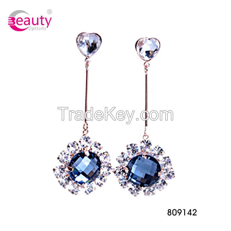 Elegant Fashion Pendant Long Rhinestone Drop Earring For Women