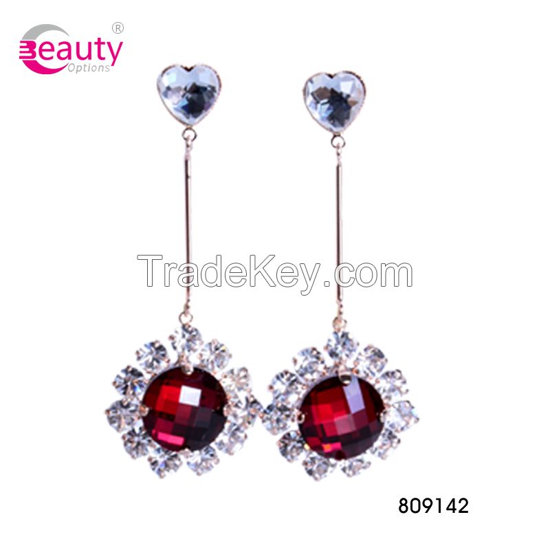 Elegant Fashion Pendant Long Rhinestone Drop Earring For Women