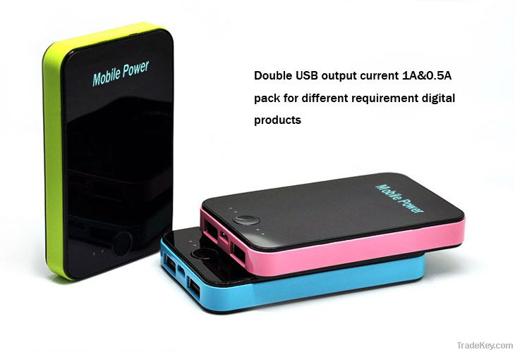 3000mAh mobile power bank external battery mobile phone power pack