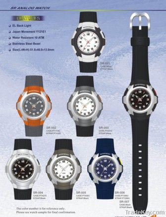 Model SR: Analog watch