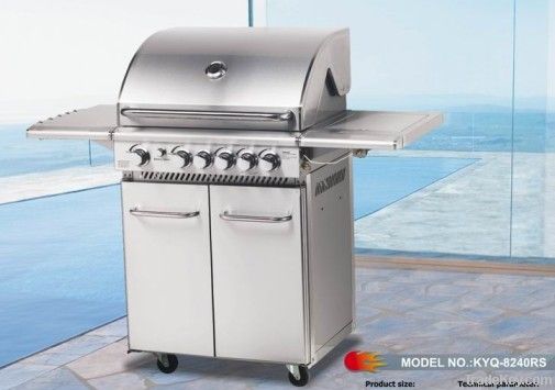 stainless steel gas bbq grill