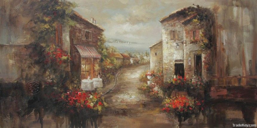 Decorative Scenery Oil Painting On Canvas