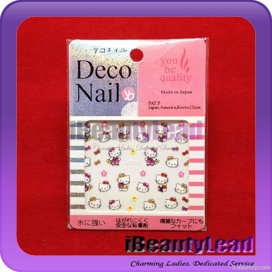 Pretty Hello Kitty 3d Nail Art Stickers