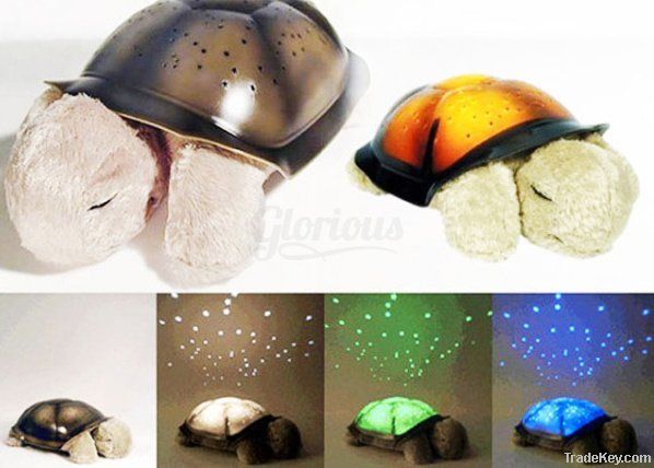 Novelty LED Projector Twilight Turtle Night Light Stars Constellation