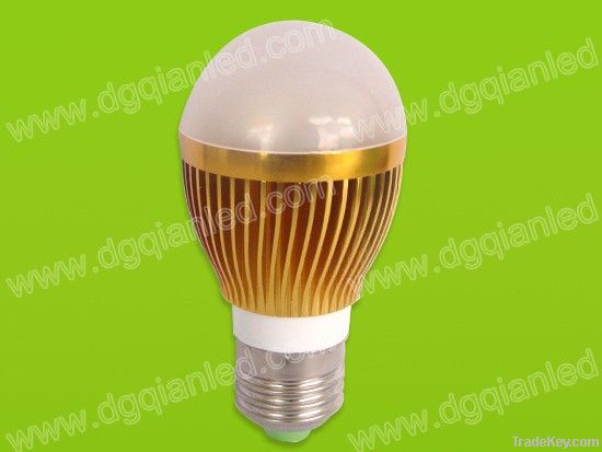 3W Warm White LED Bulb Light