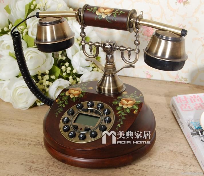 wooden antique telephone sales