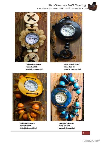 Crafted Coconut Wooden Wrist Watch