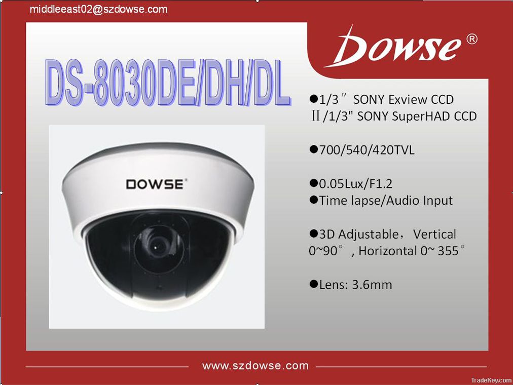 DS-8030DE/DH/DL Color Dome Camera