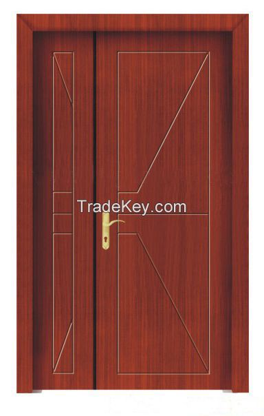 interior mdf pvc wooden door entrance doors hotel door double door mother son door
