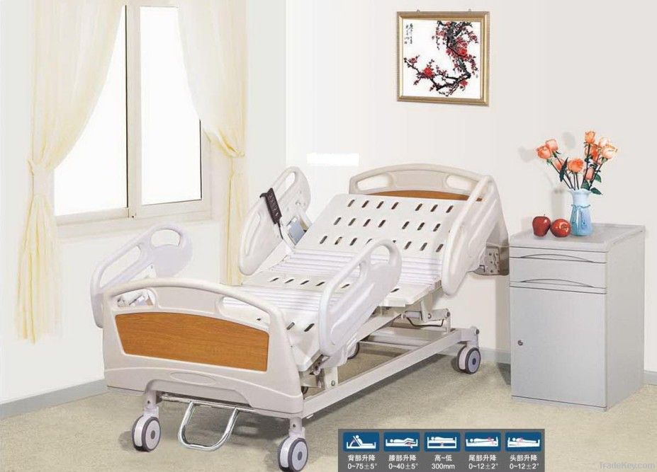 High-class electric five-function care bed