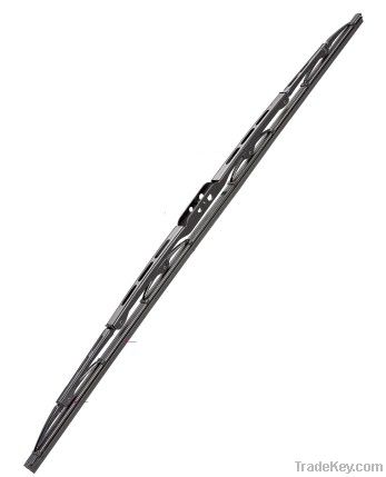 Universal wiper blade with stainless steel spring splint, metal frame
