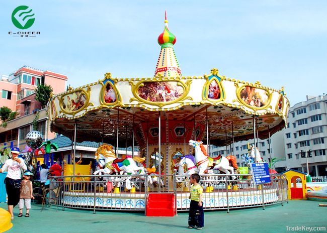 24 seat luxrious carousel, excellemtn amusemnt rides for playground