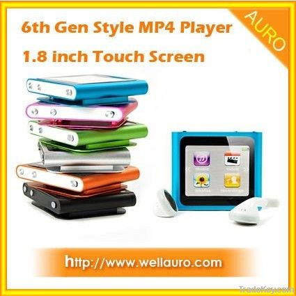 6th Gen Style 1.8 inch Touch Screen Mp4 Player