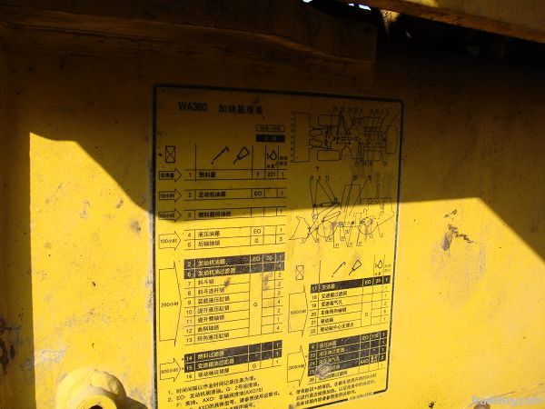 used komatsu WA360 wheel loader