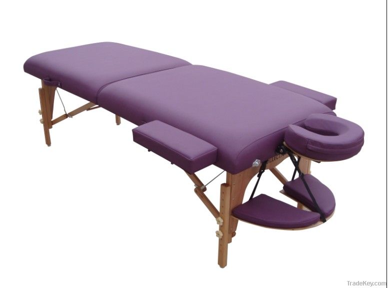 beech Folding Massage spa Beauty Bed -- customized Color