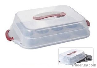 12 Cup Cake Muffin Baking Pan with lid