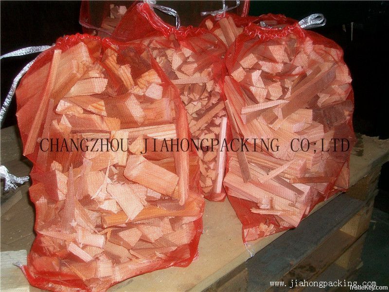 Firewood mesh bag/HDPE bag/mesh net