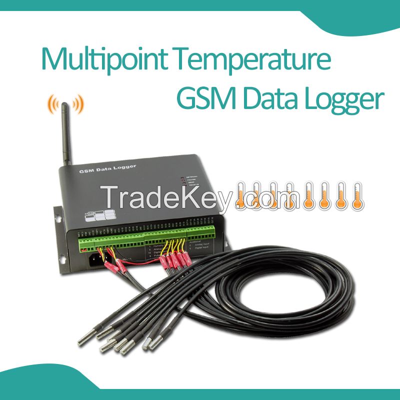 Multipoint Temperature GSM Data Logger