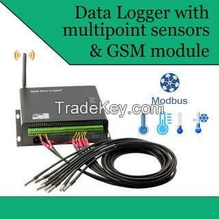 Multipoint Temperature GSM Data Logger