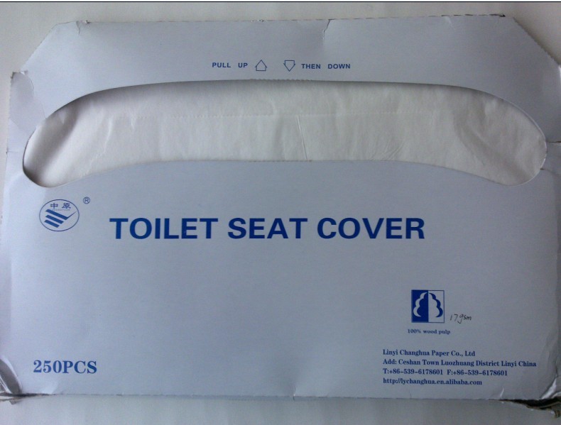 Toilet seat cover in bulk packing