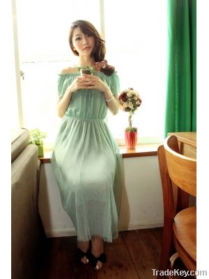 Wholesale Fashion Long Chiffon Dress