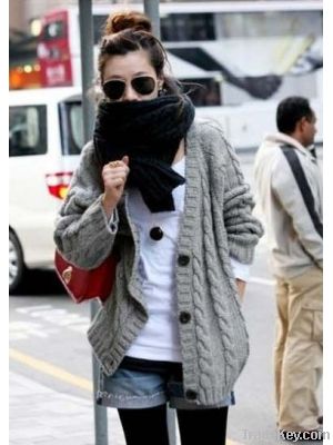 Wholesale Fashion Long Sleeve Simple Sweater Coat