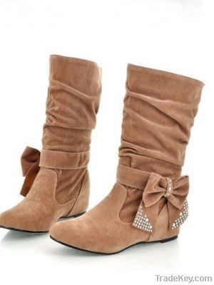 Winter Plus Size Fashion Butterfly Knot Boot