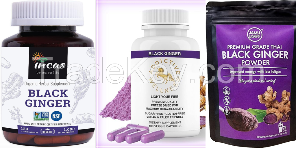 Black Ginger P.E. & Kaempferia Parviflora capsules