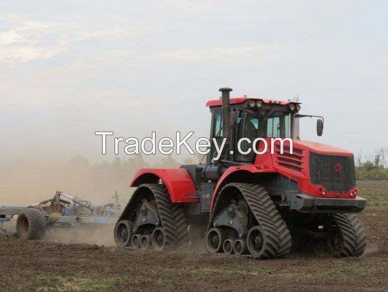 Rubber track conversion systems assembly kits for large tractors