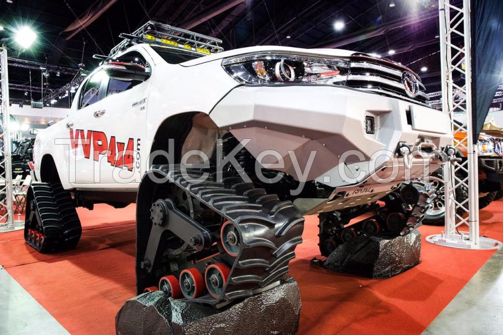 Rubber Track assembly conversion systems for 4x4 Truck