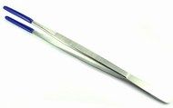 12" Rubber Tip Tweezers Stainless Steel