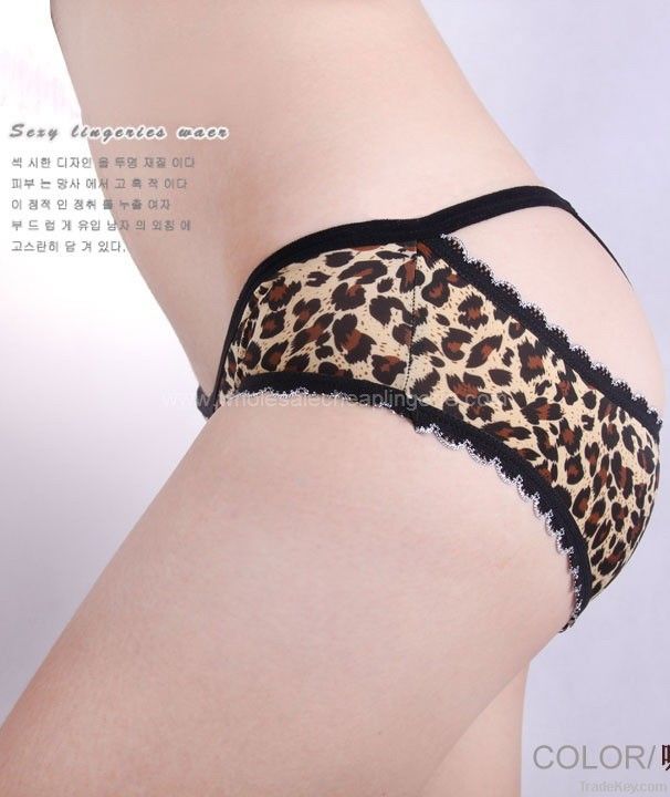 Leopard Exposed Buttocks Thongs