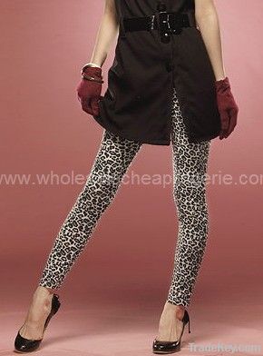 White Leopard Stretch Leggings