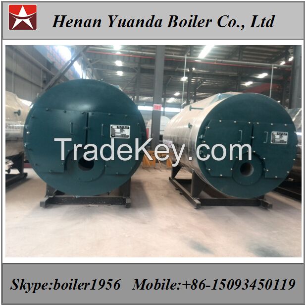 Natural gas fired steam boiler