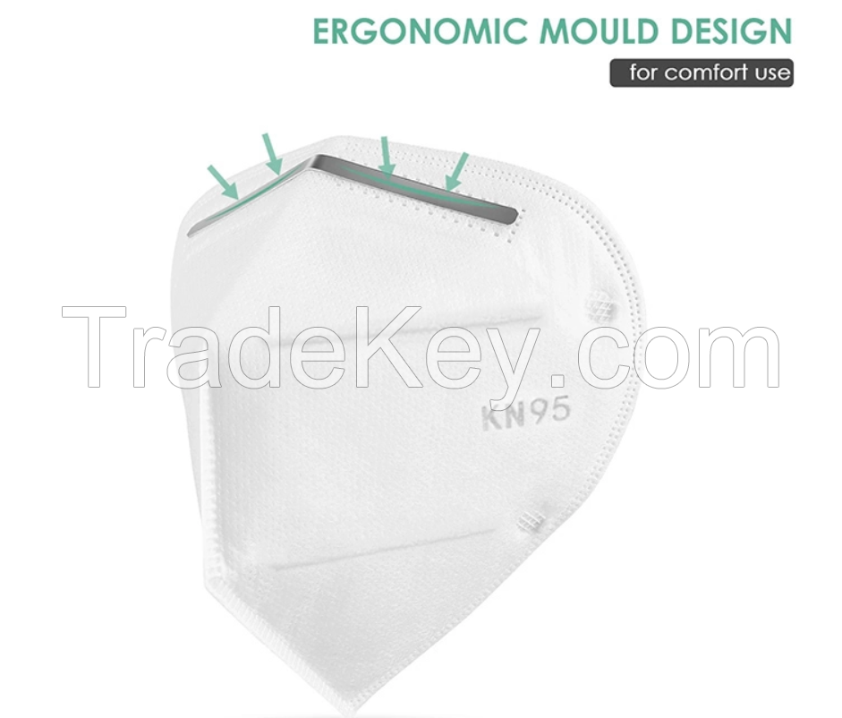 KN95 Non-woven 5 Ply Disposable Face Mask With Earloop - FDA FFP2 KN95 Masks for Self Use