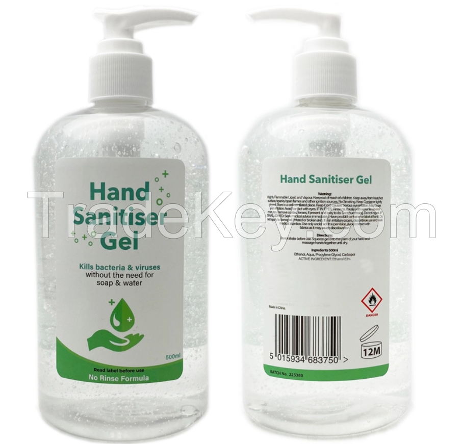 Wholesale Antibacterial Water less Antiseptic Liquid Hand Sanitizer Gel Wash - 75% Alcohol