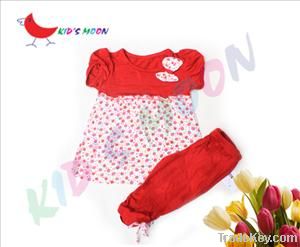 100% Cotton Girls' Suit