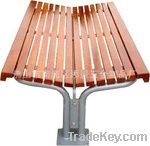 Steel park bench