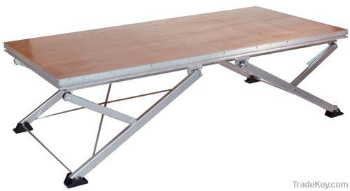 Adjustable height  folding stage, aluminum stage from ESI