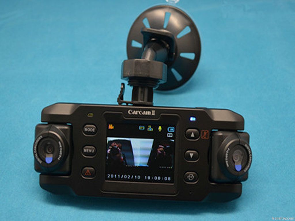 dual lens car black box dvr